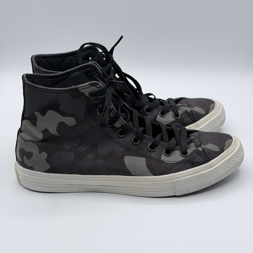 Converse Chuck Taylor II 2 Camo High Top Black Reflective 151157C Mens Size 10.5